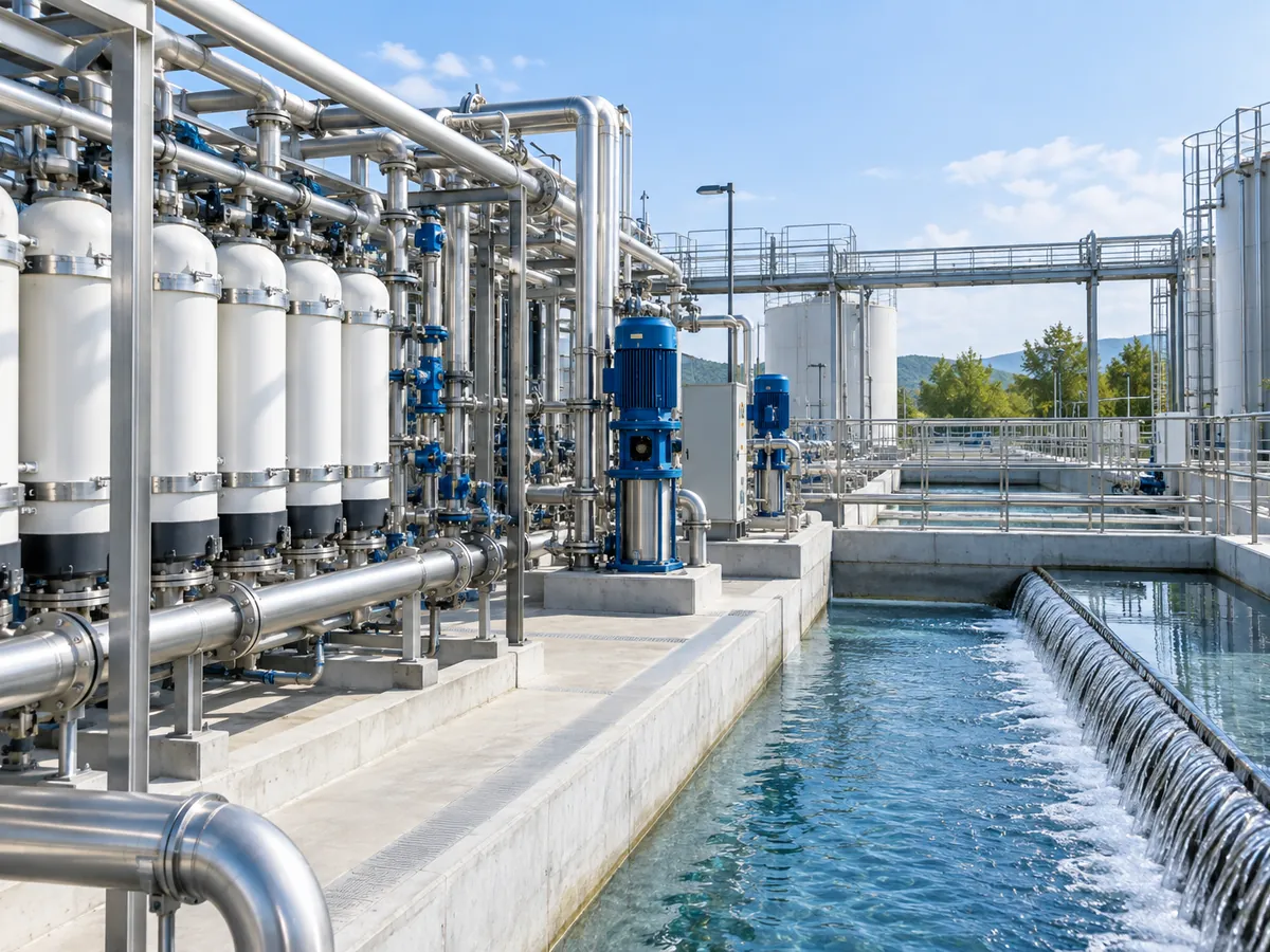Moderne Wasseraufbereitungsanlage