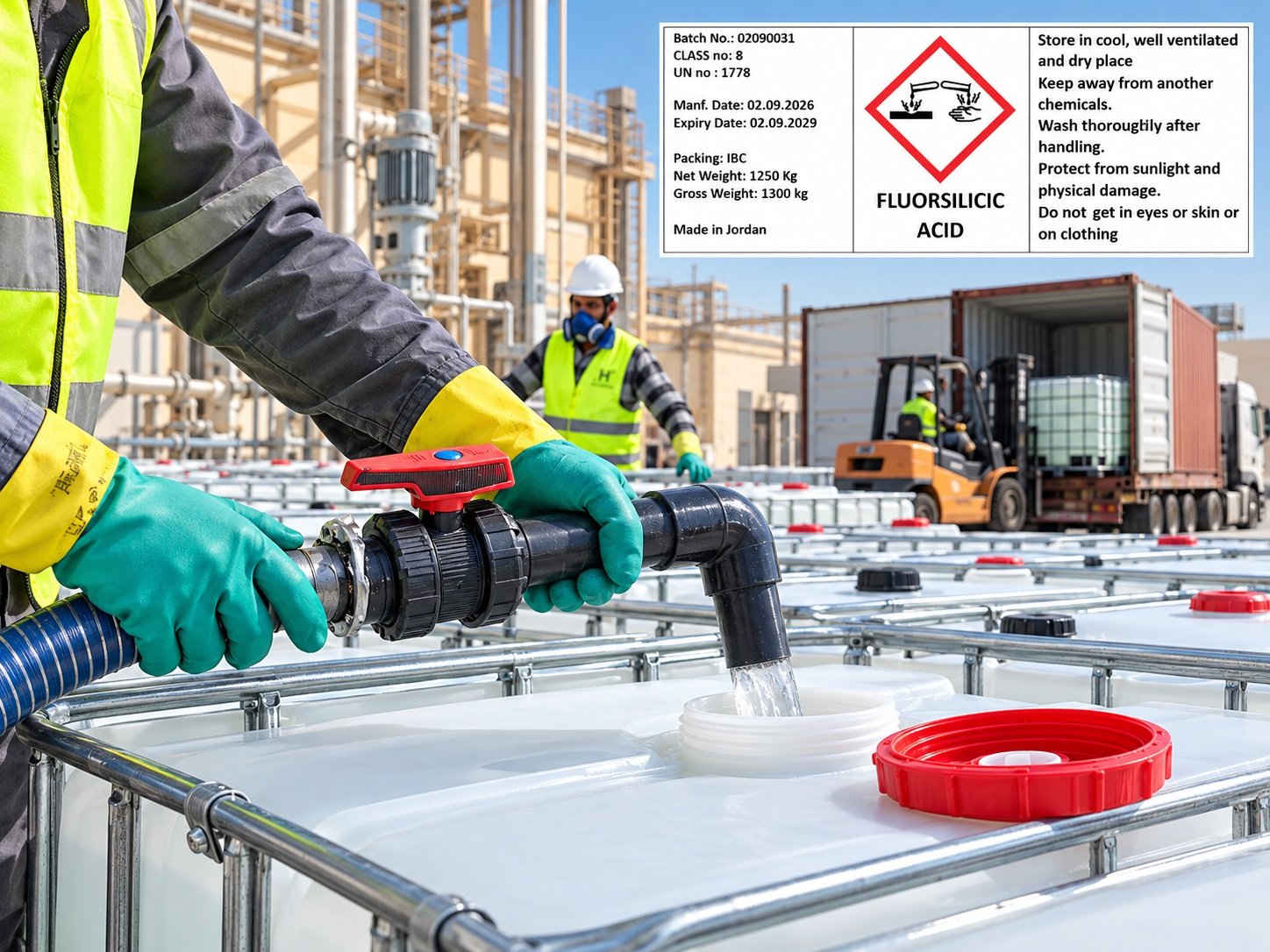 Fluorkieselsäure-IBC im industriellen Kontext